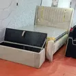 Cream 5x6 Bed with Storage - 1