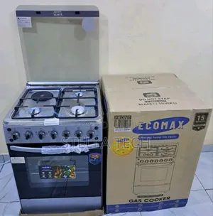Ecomax Standing Cooker 60x60 3 Gesi + 1 Plate ya Umeme