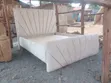 Vandor 5x6 Foot Beige Bed with Optional Mattress - 2