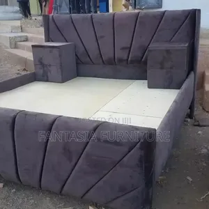 Ideal Dark Grey Velvet Bed Frame (5x6)
