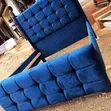 Royal Blue Velvet Bed (5x6) - Brand New - 2