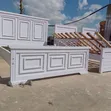 White 5x6 Panel Bed with Quality Mattress - 2