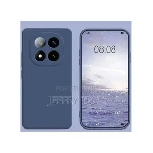 Kifuniko cha Nyuma cha Bluu cha Silicone kwa Redmi Note 14 Pro Plus 5G
