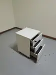 Kabati la Ofisi la Mobile lenye Droo 3 - Nyeupe - 4