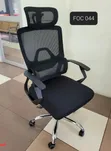 Kiti cha Ofisi cha Orthopedic chenye Mgongo Mrefu wa Mesh na Kichwa na Msaada wa Kiuno - 2