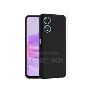 Kifuniko cha Nyuma cha Silicone kwa Oppo A60 4G - Nyeusi