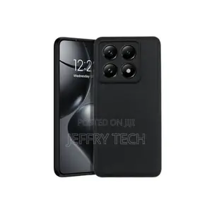 Kifaa cha Nyuma cha Silicone cha Xiaomi 14t / 14t Pro Nyeusi