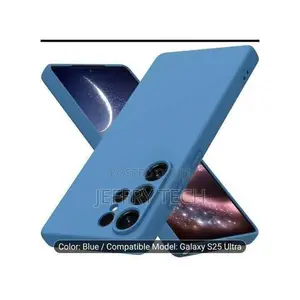 Kifuniko cha Samsung cha Bluu cha Silicone kwa Galaxy S25 Ultra