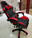 Adjustable Leather Office/Game Chair - Black - 5
