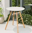 Eames-Inspired Round Dining Table with Wooden Legs - 5