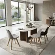 Eames Style Dining Chairs (Set of 4) - Brown - 2
