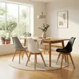 Eames Style Dining Chairs (Set of 4) - Brown - 5