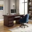 Executive Mahogany Polished Office Desk 1400mm - 3