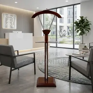 Mahogany Long Deskside Coat Hanger
