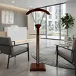 Mahogany Long Deskside Coat Hanger - 1
