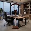 Mahogany Long Deskside Coat Hanger - 2