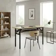 Sturdy Foldable Wooden Home Office Table - 2