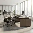 Executive High Backrest Leather Office Chair - Brown - 4