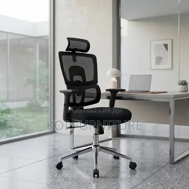 Orthopedic Mesh Office Chair - Black - 1