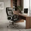 Leather High Backrest Office Chairs - 5
