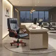 Executive Leather High Back Office Chair - 5