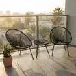 Brand New 2-Seater Round Outdoor Balcony Dining Set - 2