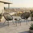 Brand New 2-Seater Round Outdoor Balcony Dining Set - 3