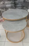 Meza za Kisasa za Marumaru 2-in-1 za Kifahari - 2