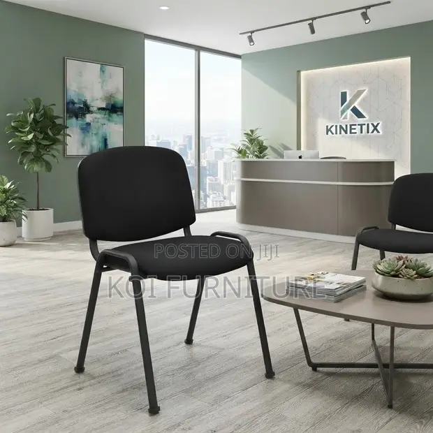 Armless Tosca Fabric Reception Visitor Chair - 1