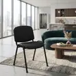 Armless Tosca Fabric Reception Visitor Chair - 5