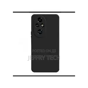 Kifaa cha Simu cha Honor 200 cha Silicone - Nyeusi
