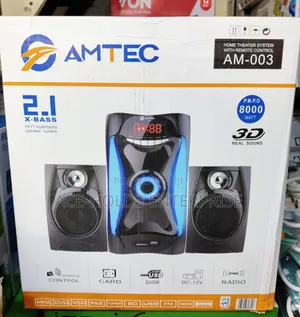 Amtec AM-003 2.1CH X-Bass Subwoofer ya Multimedia