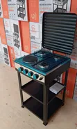 Eurochef 3 Gas + 1 Umeme Standing Cooker na Shelves - 1