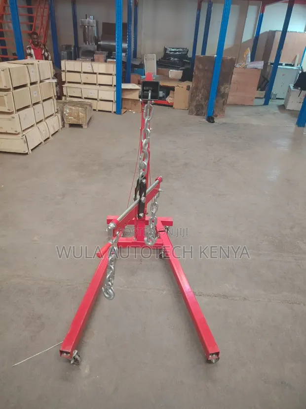Heavy Duty Foldable Workshop Engine Crane Hoist - 1
