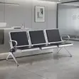 Three-Seater Metallic Reception Bench - 2
