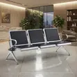 Three-Seater Metallic Reception Bench - 5