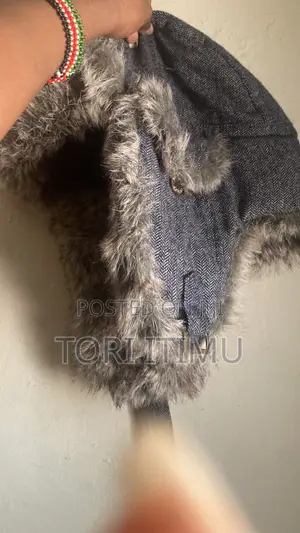 Kofia ya Ushanka Mpya - Gray