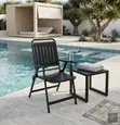 Black Folding Garden Chairs (Set of 4) - 2