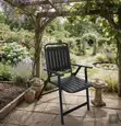 Black Folding Garden Chairs (Set of 4) - 3