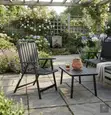 Black Folding Garden Chairs (Set of 4) - 5