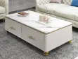 Premium Modern Coffee Table with Storage - Black Glossy - 2