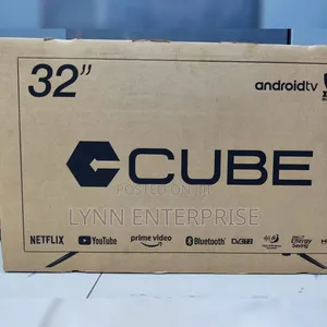 Cube 32" Android TV na Mwaka 1 wa Dhamana