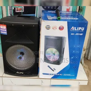 Ailipu Trolley Speaker Inachajiwa 15" 3511 na Mic Isiyo na Waya