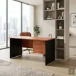 1400mm Golden Home Office Desk with Lockable Drawer - 3