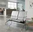 2-Seater Steel Reception Waiting Bench - 3