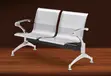 2-Seater Steel Reception Waiting Bench - 5
