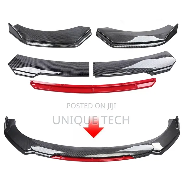 Universal Carbon Fiber Mbele Bumper Lip Spoiler - 1