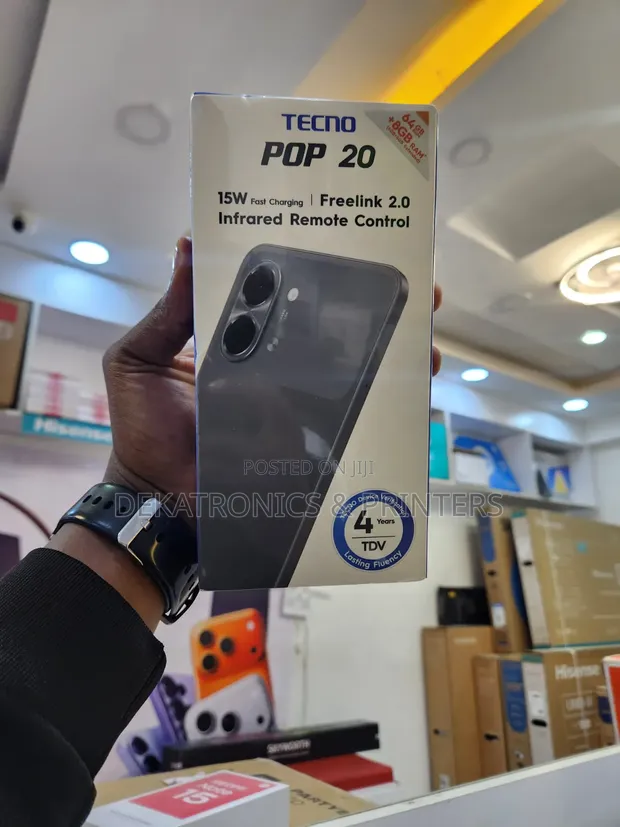 Tecno Pop 20 128GB Mpya Nyeusi - 1