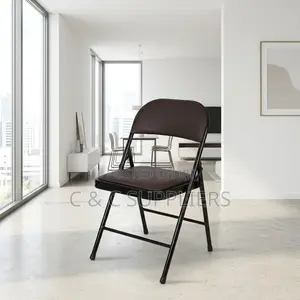 Black Folding Training Chair - Armless