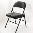 Black Folding Training Chair - Armless - 4
